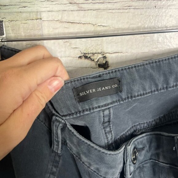 Silver Jean Skinny Cargo jeans size 34 gray - Picture 4 of 8
